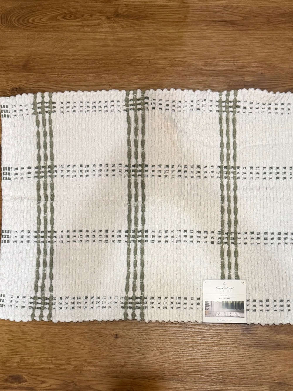 Hearth & Hand by Magnolia Open Plaid Green/Cream Rug